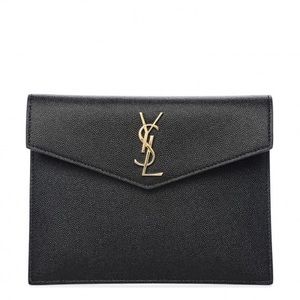 Yves Saint Laurent Black Baby Bag with Gold Logo